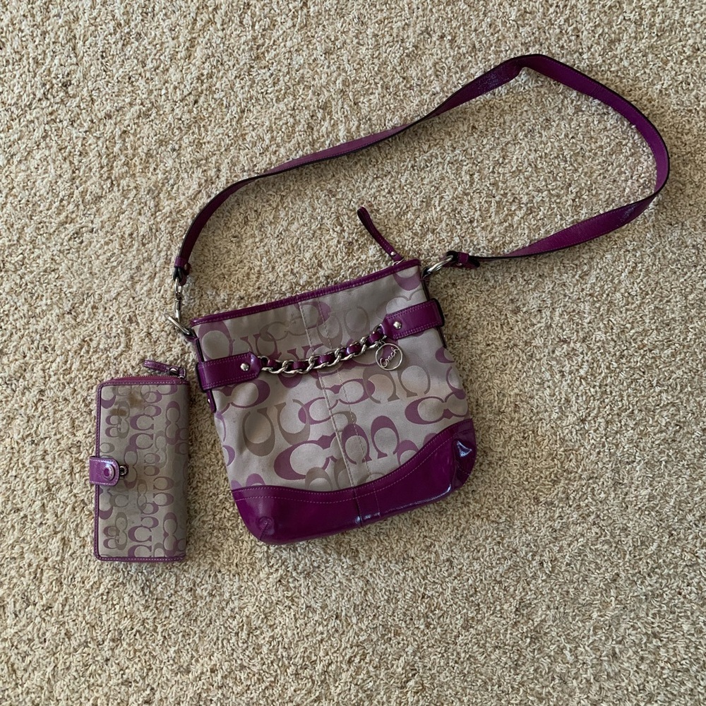 Coach handbag and wallet